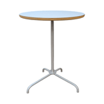 Harter White Oval Top End Table 20x14x26