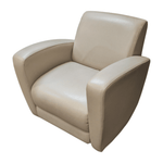 Pre-Owned National Reno Tan Leather Lounge Chair | Premium Executive Seating | US240726