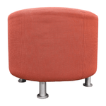 Pre-Owned Steelcase Turnstone 24" Round Ottoman | Salmon Fabric Seating