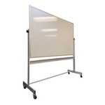 72x48 Double Sided Mobile Whiteboard with Grey Frame