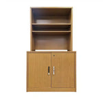 Oak 36 inch Storage Cabinet With Hutch 36x24x67