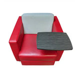 Used Global Red tablet chair w White back