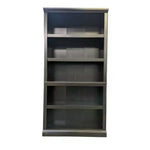 used 4 shelf black bookcase