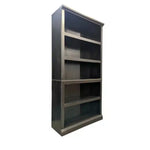 used 4 shelf black bookcase