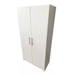 White 2-door Storage Cabinet 32x17x65