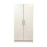 White 2-door Storage Cabinet 32x17x65