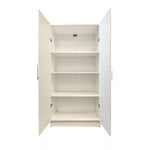 White 2-door Storage Cabinet 32x17x65