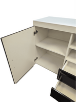 Used White/Black 2 Dr/2 Dr Entertainment Center 64.5x17.75x31.5