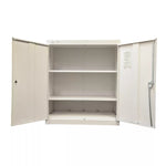 Pre-Owned HON White Storage Cabinet, 42x36x18