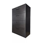 Pre-Owned Devaise 36" Black Metal Lateral File Cabinet | Professional Office Storage | Refurbished