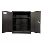 Used 36 inch Black Metal Storage Cabinet 18X42