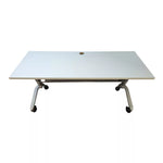 Used NDI Nesting flip top training table 60x30 white top/grey base