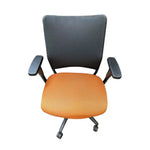 used Hon Orange Seat/Black Back Task Chair, H4241