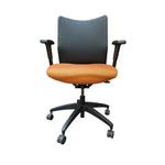used Hon Orange Seat/Black Back Task Chair, H4241
