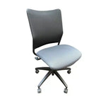 Hon Armless Task Chair, Grey Seat black Back