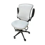 Used White Belnick Mesh Stool Chair With Ring Kit