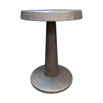 Polyform Round 13 Black Granite Top Wood Frame End Table This Polyform Round End Table is a perfect blend of style and functionality. Featuring a sleek black granite top and a sturdy wood frame, this end table is designed to add a touch of elegance to any room it is placed in. Measuring 13 inches in diameter, it is the perfect size for holding drinks, books, or other small items. The black granite top provides a smooth surface that is easy to clean and maintain. The wood frame is designed to be durable and 