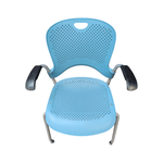 Used herman miller stack chair turquoise
