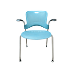 Used herman miller stack chair turquoise