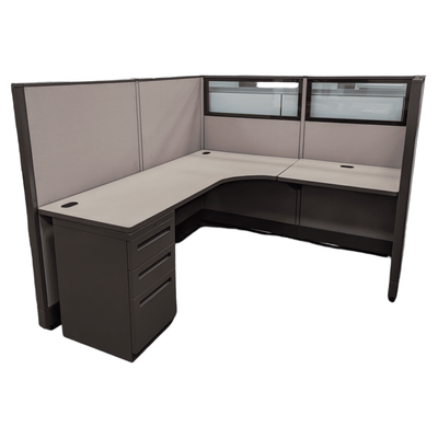 Used AllSteel workstation 6x5 1/2 with BBF