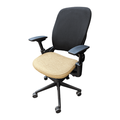 Used steelcase leap v2- light orange seat black mesh back