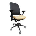 Used steelcase leap v2- light orange seat black mesh back