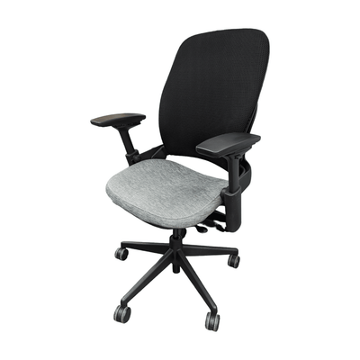 Used steelcase leap v2 task chair- blue seat black with mesh back