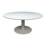Steelcase COALESSE 42in Round table WHITE WASHED Top w/ METAL BASE 20" HIGH