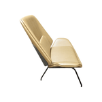 Pre-Owned HBF Fulton Lounge Chair | Brown Leather | Sophisticated Executive Seating