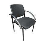 used Ofd stack chair - mesh seat & back - black
