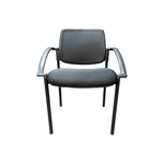 used Ofd stack chair - mesh seat & back - black