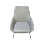 Grey Leather Lounge Chair