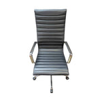Pre-Owned Kimball Alumma Black Conference Chair | Chrome Frame Professional Seating