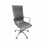 Pre-Owned Kimball Alumma Black Conference Chair | Chrome Frame Professional Seating
