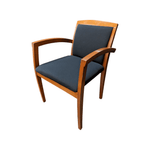 WOOD SIDE CHAIR - CHERRY/BLACK