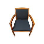 Pre-Owned Wood Side Chair - Cherry with Black