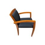 Pre-Owned Wood Side Chair - Cherry with Black