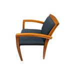 Pre-Owned Wood Side Chair - Cherry with Black