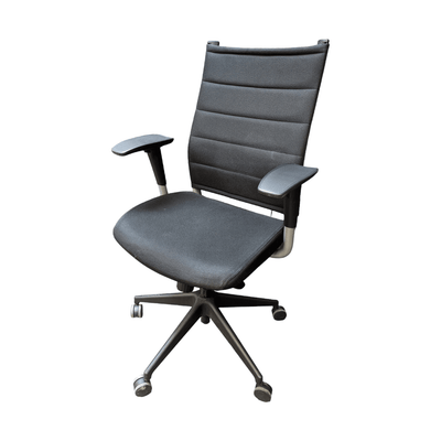 Used Sit on it wit task chair, black fabric & frame