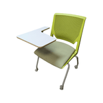 Pre-Owned Haworth Very Seminar Lime Green Chair with Tablet & Casters