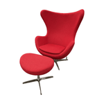 ZB-14-CH-OT-GG Red Cloth Egg Chair
