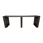 Three H Bar Height Table - Fumed Oak, 120x30x41