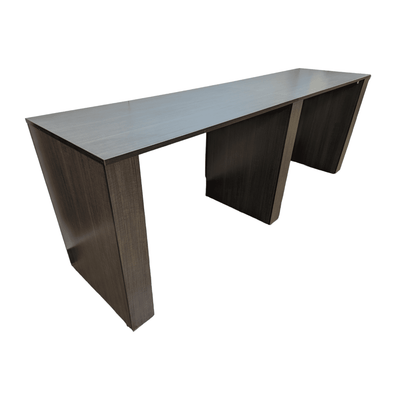Three H Bar Height Table - Fumed Oak, 120x30x41