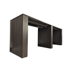Three H Bar Height Table - Fumed Oak, 120x30x41