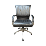 Used global soft curve mid back tilter chair