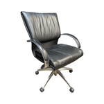 Used global soft curve mid back tilter chair