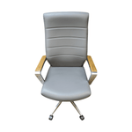 Pre-Owned Global Luray Executive Chair Grade 2 | Chateau Grey Upholstery | High Back Office Seating