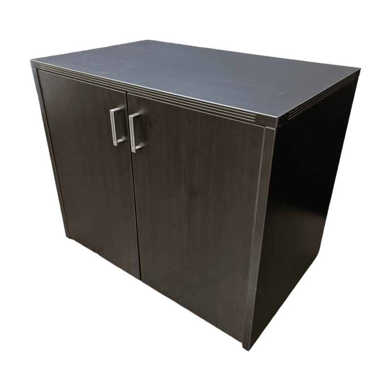 Pre-Owned 36in Espresso 2-Door Storage Cabinet | Professional Office Organization