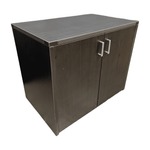 Pre-Owned 36in Espresso 2-Door Storage Cabinet | Professional Office Organization