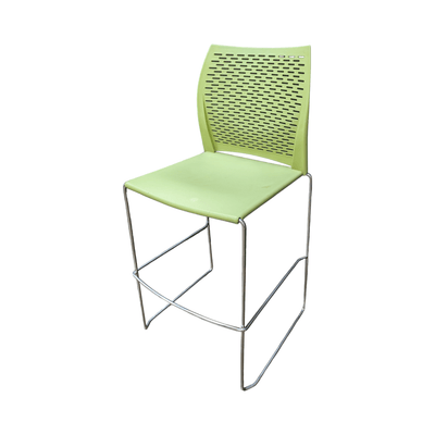Used Lime Green Barstool with Back